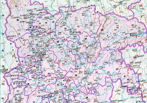 明朝 四川地图全图缩略图