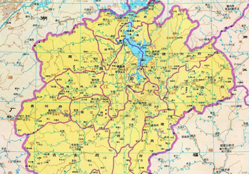 明朝 江西地图全图缩略图