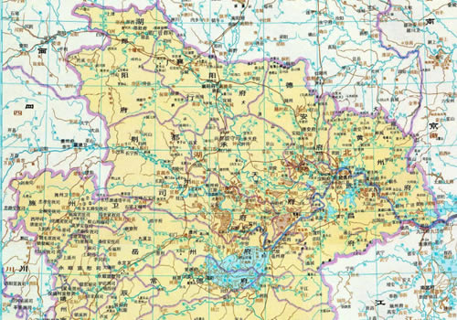 明朝 湖广地图全图缩略图