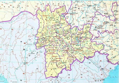 明朝 云南地图全图缩略图