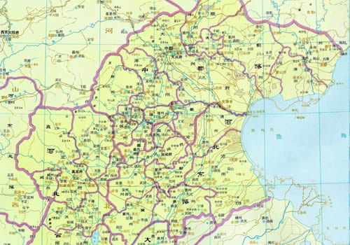 金朝 中都路 河北东路 河北西路 大名府路地图缩略图