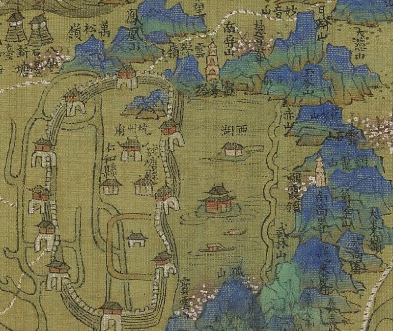 1661至1686年之间《浙江全图》清代绘本