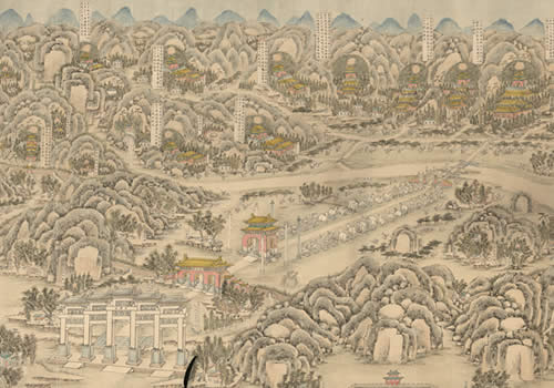 1736年后《明十三陵图》缩略图