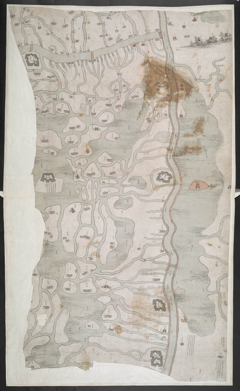 1757年《两淮盐河图》预览图