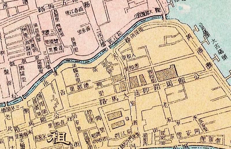 1911年《实测上海城厢租界图》预览图1