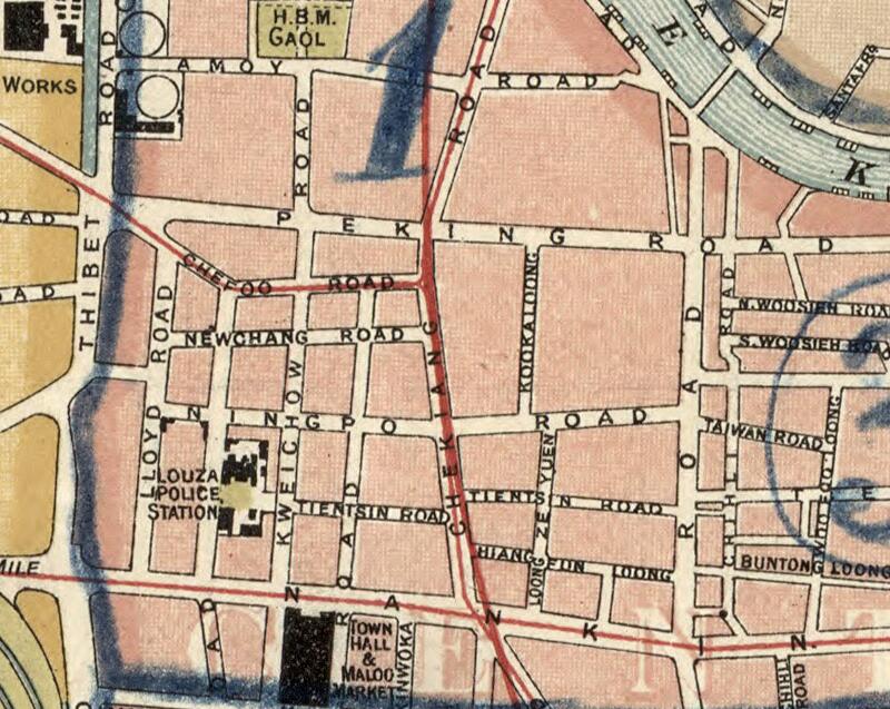 1918年英文版上海地图预览图1