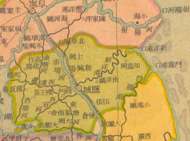 民国时期的《江苏分县新图》预览图1