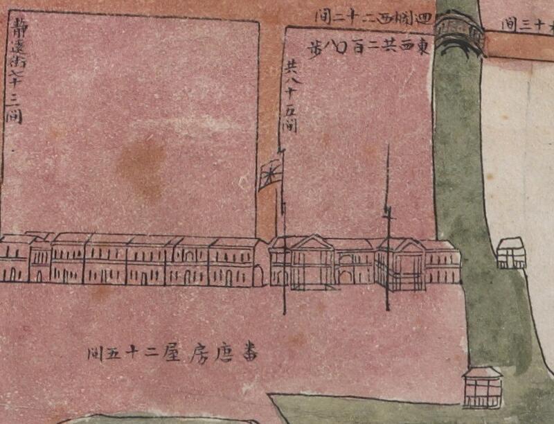 1822年《广州城西关外及十三行图》预览图2