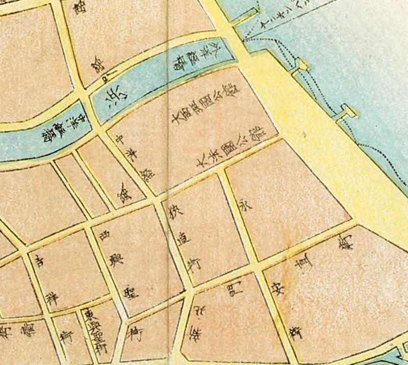 1873年日本绘《清国上海全图》预览图2