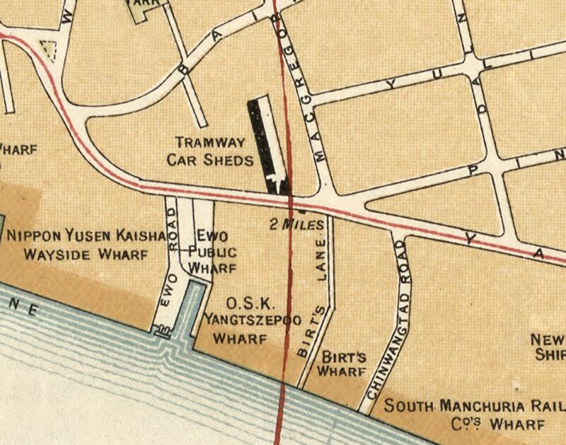 1918年英文版上海地图预览图2