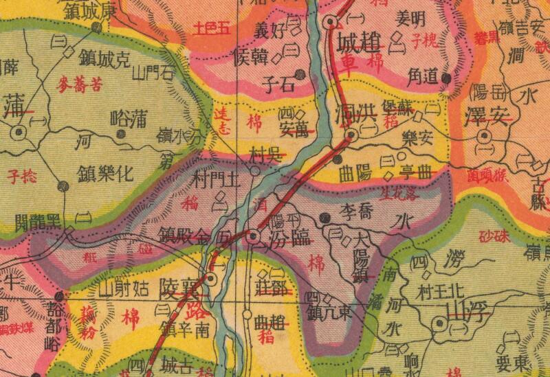 民国期间《山西明细地图》预览图3