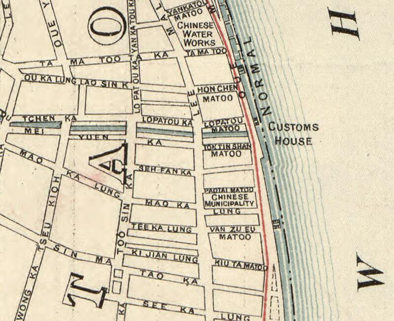 1918年英文版上海地图预览图3