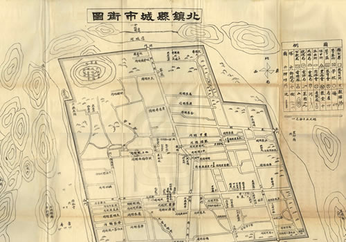 1933年《北镇县城市街图》缩略图