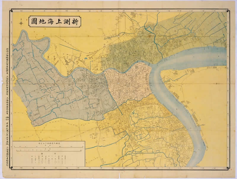 1913年《新测上海地图》预览图