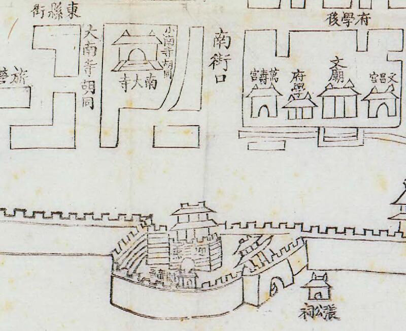 1880年前后《直隶省城街道全图》预览图2