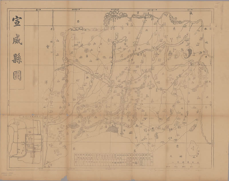 民国云南《宣威县图》预览图