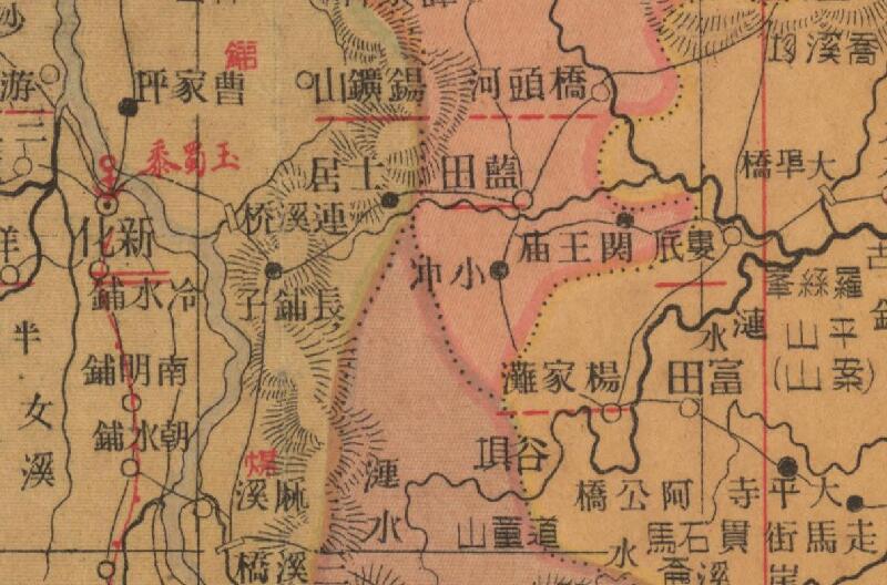 民国期间《湖南明细地图》预览图2