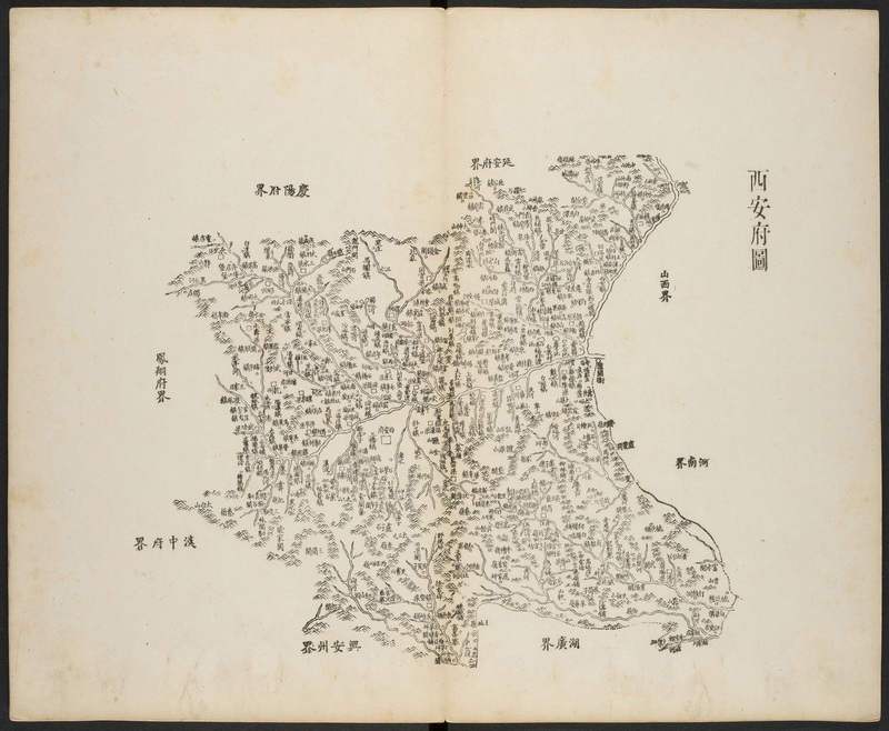 1662-1722年间陕西分区地图预览图1