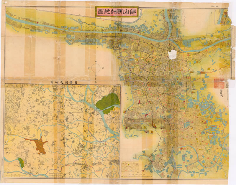 民国期间《佛山明细地图》预览图