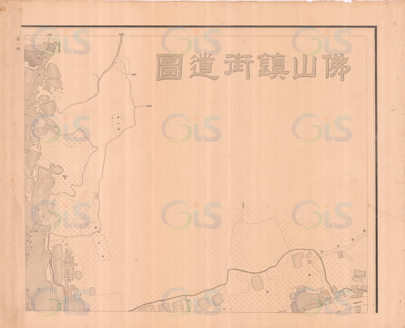 民国初期《佛山镇街道图》预览图1