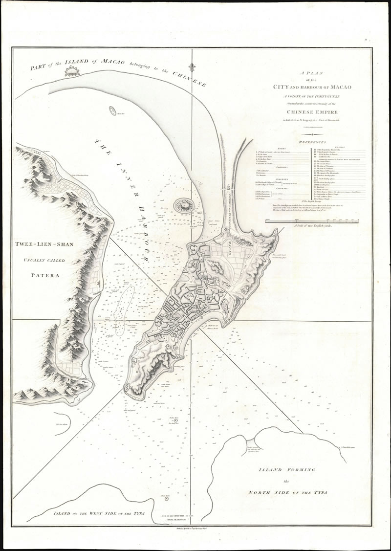 1796年《澳门城市与港口规划图》预览图
