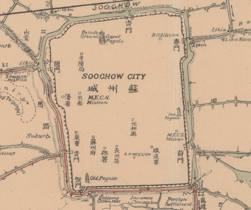 1901年中英对照《苏境新测图》预览图1