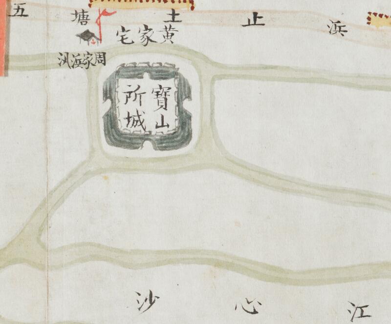 1835年后《宝山海塘工程全图》预览图1