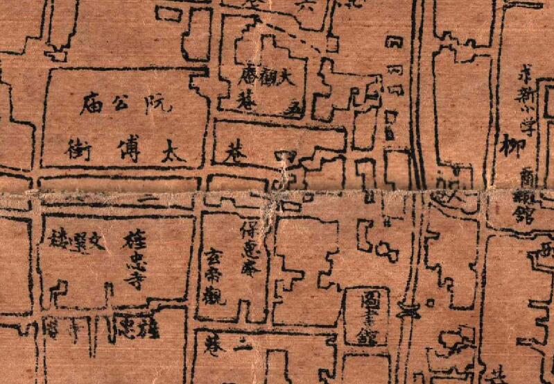 1927年扬州《江都县城市图》预览图1