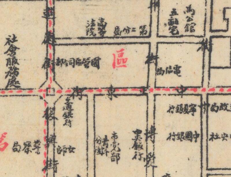 民国《宁夏省银川市区域图》预览图2