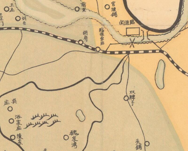 民国时期《凤阳县分区形势图》预览图2