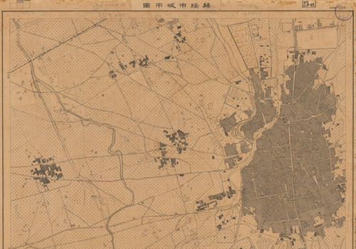 1947年呼和浩特《归绥市城市图》缩略图