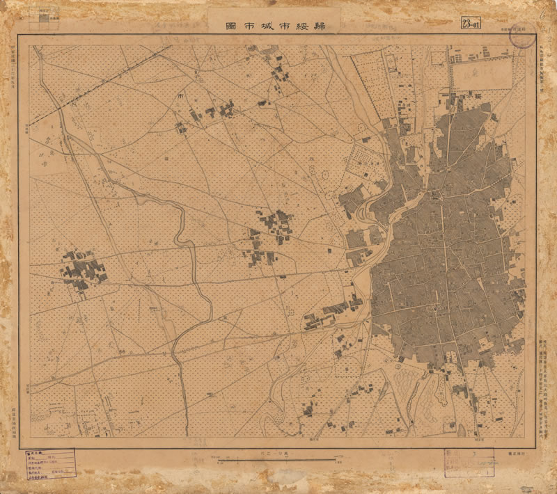1947年呼和浩特《归绥市城市图》预览图
