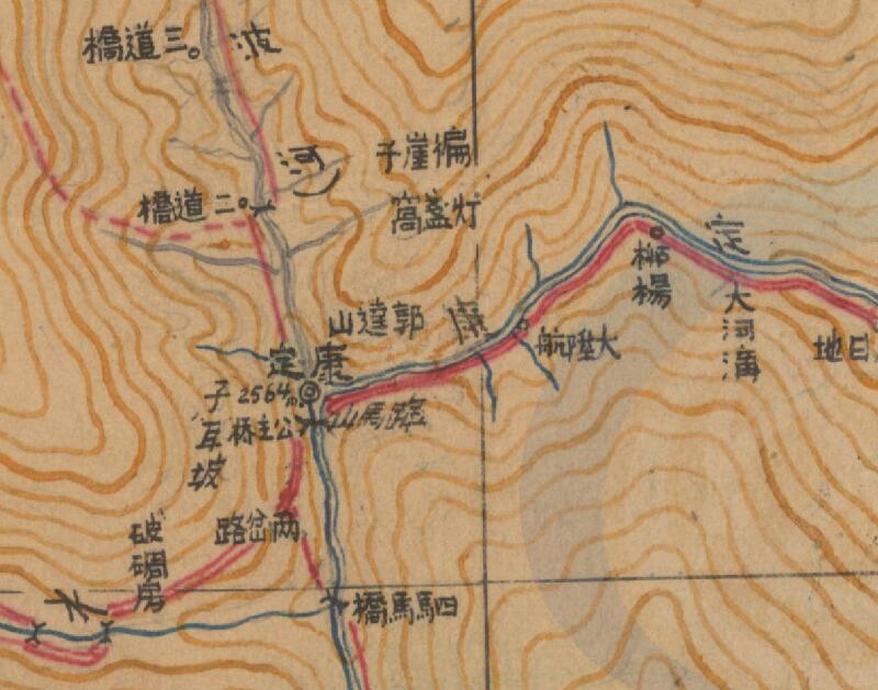 民国时期《康定县图》预览图1