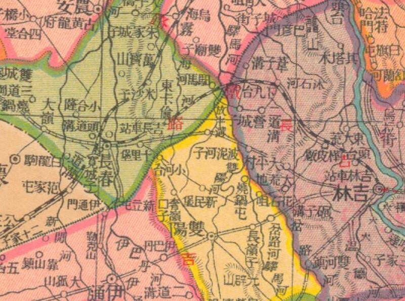 1928年《吉林分县新图》预览图1