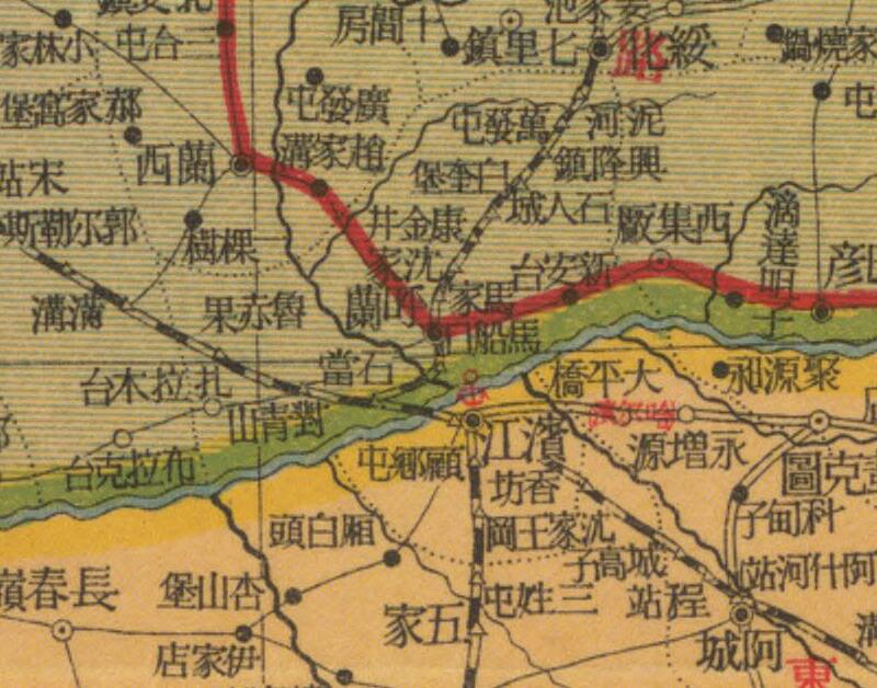 民国时期《东北四省明细地图》预览图1