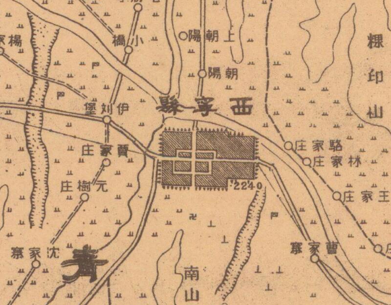 1942年《西宁县》地图预览图1