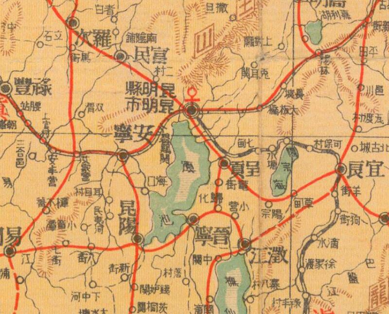 1939年《云贵两省明细地图》预览图2