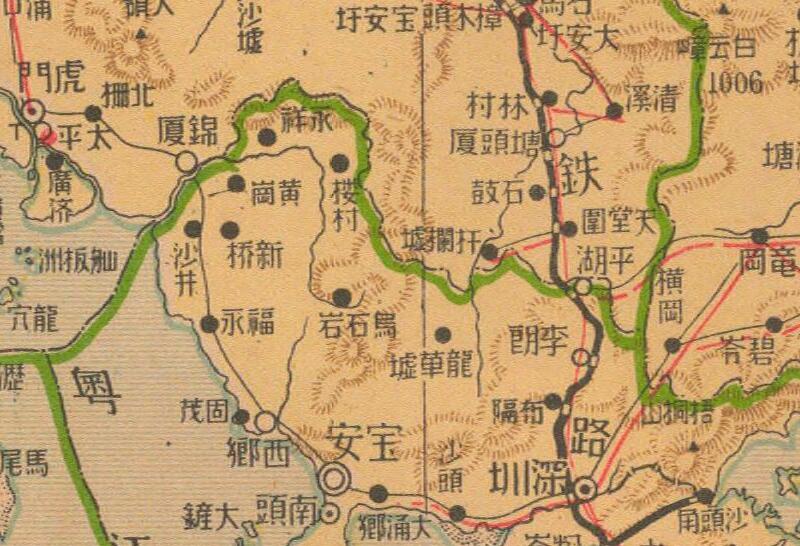 1940年《最新广东省明细大地图》预览图2