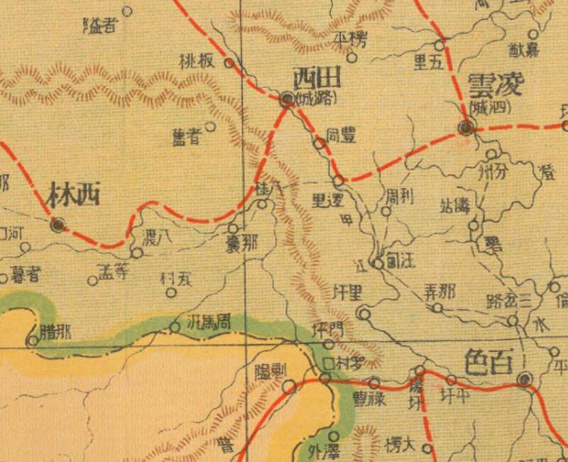 1939年《云贵两省明细地图》预览图3