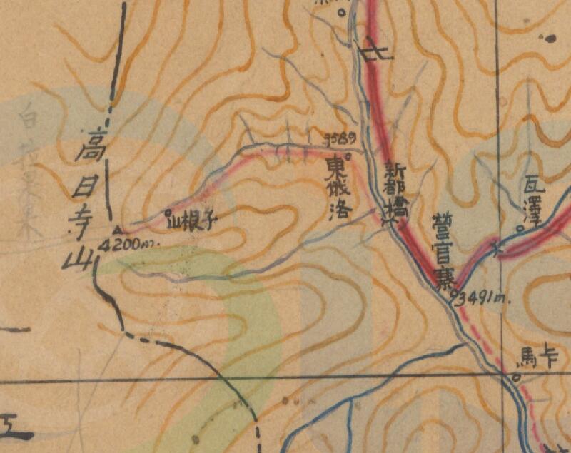 民国时期《康定县图》预览图3