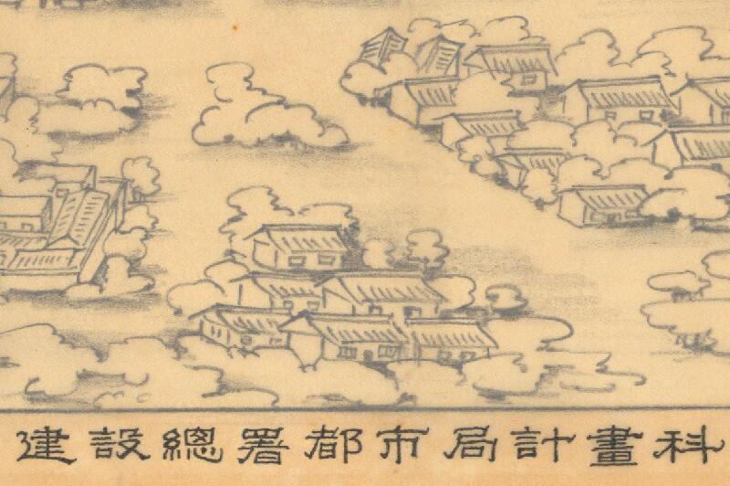 民国石家庄《石门新市街鸟瞰图》预览图3