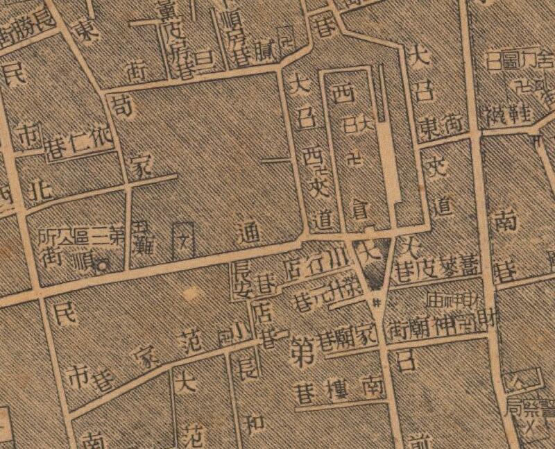 1947年呼和浩特《归绥市城市图》预览图3