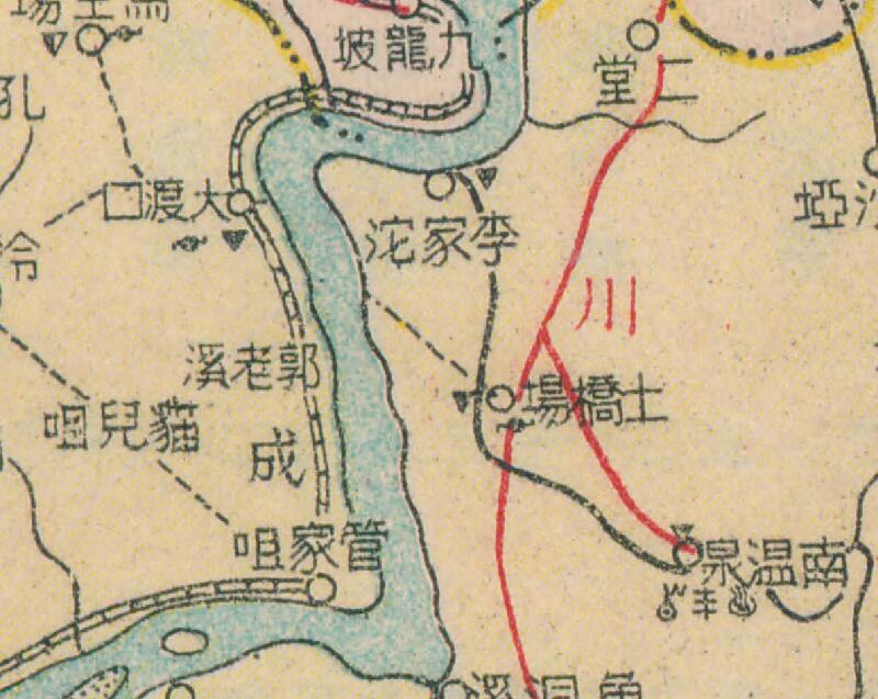 1943年《重庆市附近交通详图》预览图3