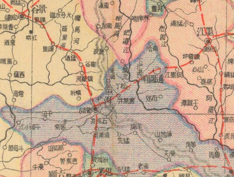 1943年《云南省明细地图》预览图3