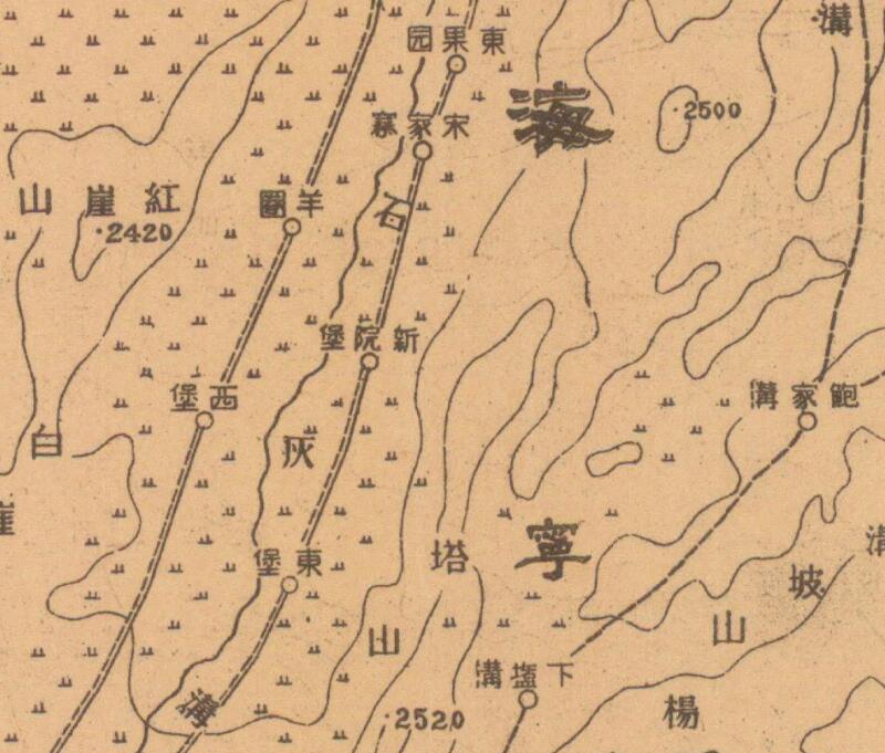 1942年《西宁县》地图预览图3