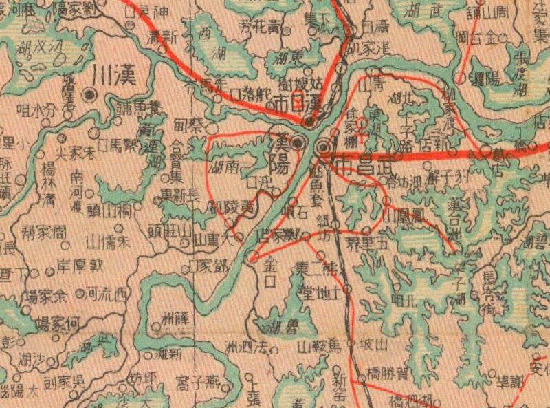 1941年《豫鄂湘三省明细地图》