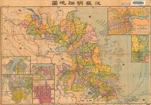 1927年《江苏明细地图》缩略图