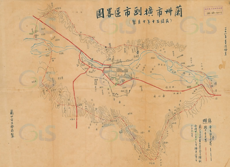 1941年《兰州市扩划市区略图》预览图