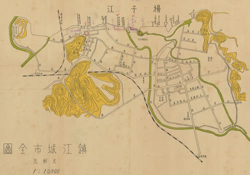 民国时期：镇江城市全图