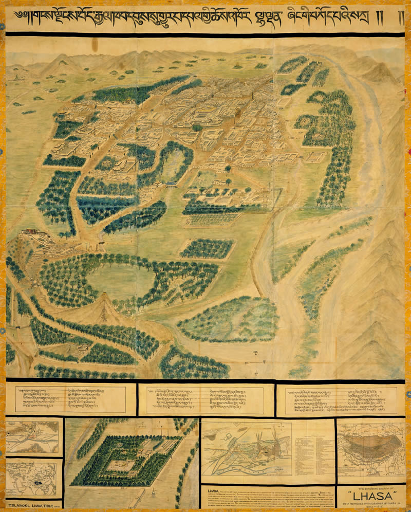 1905-1915年 拉萨鸟瞰图预览图